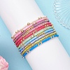 10Pcs Glass Seed Beaded Stretch Bracelets Sets for Women BJEW-MZ00295-1