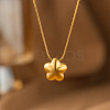 304 Stainless Steel Star Pendant Round Snake Chain Necklaces for Women WG91E03-01-1