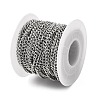 Tarnish Resistant 304 Stainless Steel Curb Chains STAS-M032-4mm-51P-4