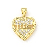 Brass with Cubic Zirconia Pendants FIND-Z023-01A-1
