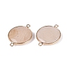 Natural Agate Connector Charms G-Q606-52G-2