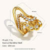 316 Surgical Stainless Steel with Clear Cubic Zirconia Finger Rings FS-WG515DE-02-3