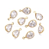 Cubic Zirconia Charms GLAA-T023-10G-1