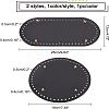 4 Pcs 4 Styles PU Leather Bottom FIND-CA0002-15-2