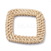 Handmade Reed Cane/Rattan Woven Linking Rings WOVE-Q075-16-2