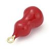 Gourd Brass Enamel Pendants KK-G526-20G-02-2