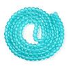 Baking Paint Transparent Glass Bead Strands GLAA-S031-6mm-18-2