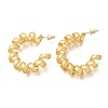Brass Spiral Laid Stud Earrings for Women EJEW-A121-21G-3