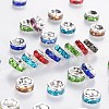 Brass Rhinestone Spacer Beads RB-A014-Z6mm-S-NF-1