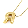 Ion Plating(IP) Initial Letter 304 Stainless Steel Pendant Necklaces X-NJEW-R265-05G-R-3