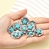 10Pcs Synthetic Turquoise Pendants FIND-YW0009-37-5