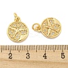 Brass Micro Pave Cubic Zirconia Pendants KK-Z044-28G-3