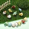 14Pcs 7 Styles Handmade Porcelain Beads PORC-CJ0001-40-6
