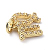 Brass Micro Pave Cubic Zirconia Charms ZIRC-F131-16G-01-3