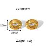 Eye 304 Stainless Steel Stud Earrings for Women JD1980-3-2