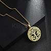 201 Stainless Steel Pendant Necklaces for Man NJEW-Q336-04E-G-2