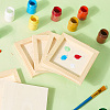 DIY Children Wood Decoration Clay Picture Frame WOOD-WH20008-07G-3