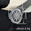Brass Micro Pave Cubic Zirconia Finger Rings for Women FS-WGE2DD0-01-4