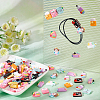  100Pcs 10 Styles Stationery Theme Opaque Resin Cabochons CRES-NB0001-33-5