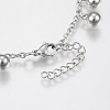 Tarnish Resistant 304 Stainless Steel Anklets AJEW-G016-02P-3
