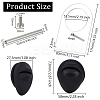 Soft Silicone Flexible Model Body Part Displays ODIS-WH0061-29A-2