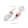 GLass Dangle Earrings EJEW-TA00438-4
