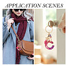 Alloy Resin Butterfly Keychains KEYC-TADJ0002-02G-C-7