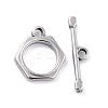 304 Stainless Steel Toggle Clasps STAS-I190-17AS-1