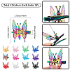 12Pcs 12 Colors Alloy Alligator Hair Clips for Women OHAR-SP0001-07-2