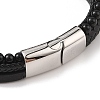 Braided Microfiber Leather Multi-strand Bracelets BJEW-B096-06A-3