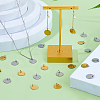 40Pcs 2 Colors Ion Plating(IP) 304 Stainless Steel Charms FIND-DC0006-04A-5