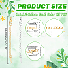 30Pcs 2 Colors 304 Stainless Steel Chain Extender FIND-UN0004-16-3