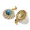 Synthetic Turquoise Pendants STAS-U024-16G-03-2