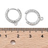 SHEGRACE Brass Hoop Earrings Findings XGR0152P-90P-3