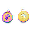 Ion Plating(IP) 201 Stainless Steel Pendants STAS-N098-244M-1