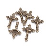 Tibetan Style Alloy Pendants TIBEP-3035-AB-NR-1
