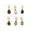 Natural Mixed Gemstone Pendants STAS-Z129-01G-1
