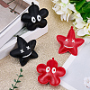 4Pcs 4 Styles Imitation Leather Pendants FIND-CL0001-25-4