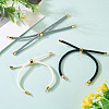 3Pcs 3 Colors Round Nylon Twisted Cord Slider Bracelet Making MAK-TA0001-32-4