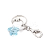Transparent Acrylic with Glass Pendant Decorations HJEW-JM04643-5