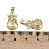 Brass Micro Pave Cubic Zirconia Pendants KK-I358-003G-3