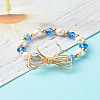 Imitate Austrian Crystal Bicone Glass Beaded Finger Rings X1-RJEW-TA00003-04-5