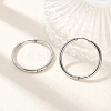 Tarnish Resistant 304 Stainless Steel Huggie Hoop Earrings EJEW-G272-02-20mm-P-1