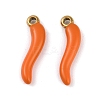 Ion Plating(IP) 304 Stainless Steel Enamel Pendants X-STAS-Z094-01B-1