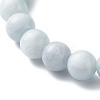 Reiki Crystal Natural Chalcedony Imitation Aquamarine Stretch Bracelets Set for Men Women BJEW-JB06806-01-15