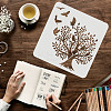 Large Plastic Reusable Drawing Painting Stencils Templates DIY-WH0172-657-3
