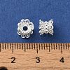 Rack Plating Double Side Brass Bead Caps KK-K381-17S-2