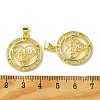 Mother's Day Brass Micro Pave Cubic Zirconia Pendants KK-H472-07G-03-3