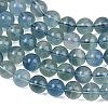 Natural Blue Fluorite Beads Strands GG-CBAF158-8mm-5