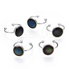 Flat Round Mood Ring RJEW-T025-01P-4